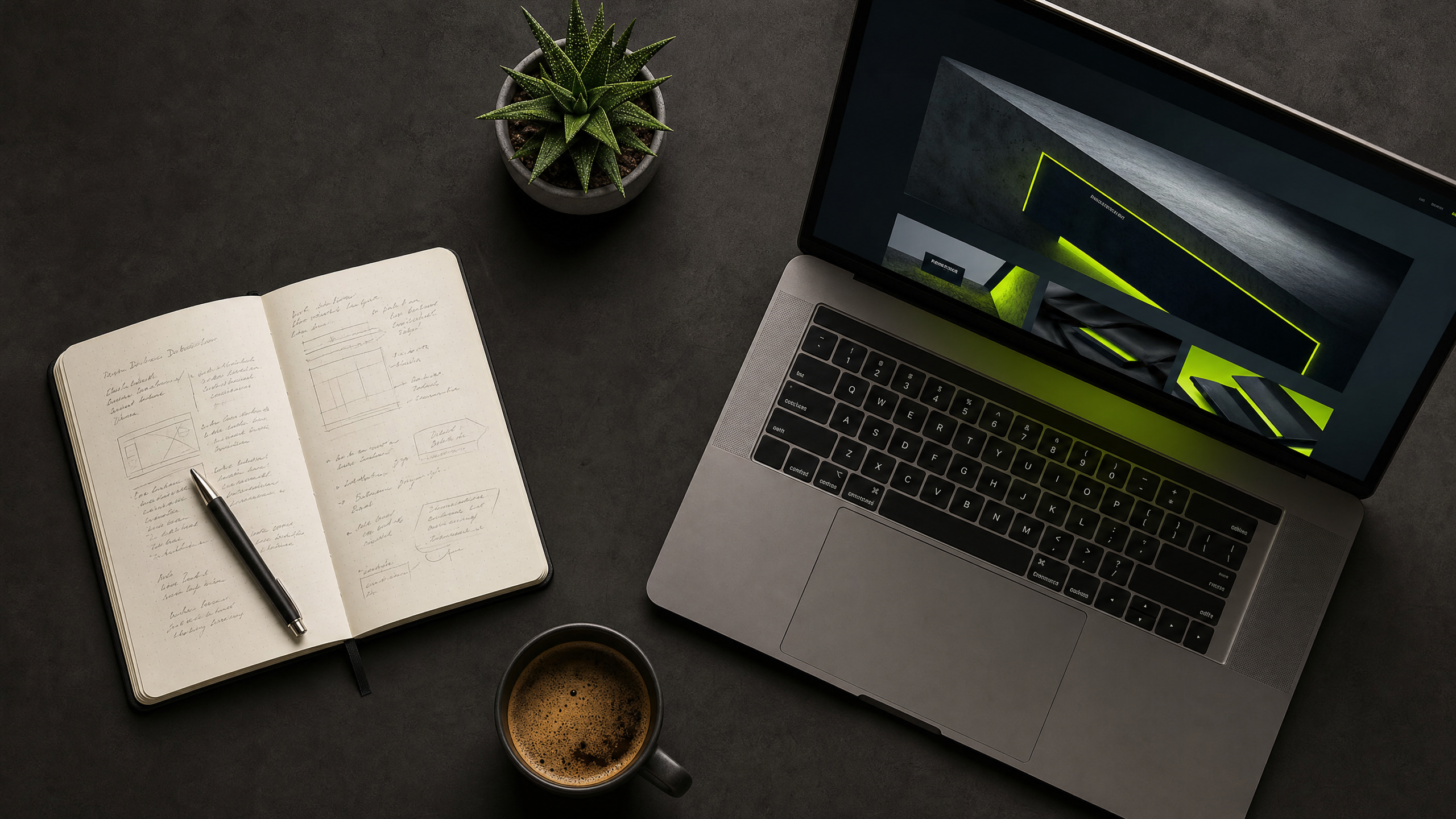 Web design notes and laptop — Criltech Media blog